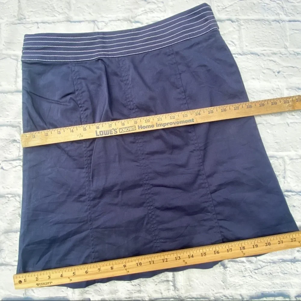 Lilly Pulitzer Navy Skirt With Button Detail 4